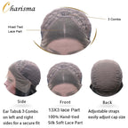 Charisma Synthetic Lace Front Wigs For Women Long Curly Lace Front Wig Natural Hairline Pre Plucked Pink Grey Wig Cosplay