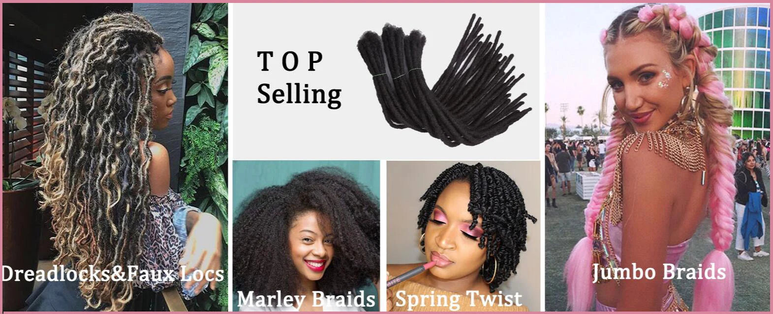 Synthetic Goddess Locs Crochet Hair Braids Curly Faux Locs Braiding Hair Extensions Wig For Women Black Hippie Boho Style
