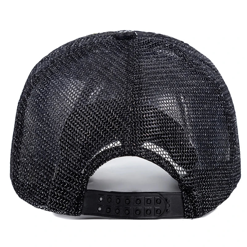 New Fashion Women Cap Butterfly Flower Pendant Baseball Cap Female Outdoor Adjustable Streetwear Summer Trucker Hat