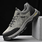 OEM Service Cow Genuine Leather Waterproof Anti Slip Hiking Work Shoes for Men