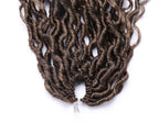 Synthetic Goddess Locs Crochet Hair Braids Curly Faux Locs Braiding Hair Extensions Wig For Women Black Hippie Boho Style