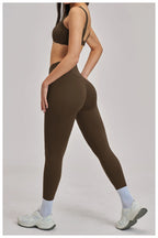 Custom logo Tummy Control Skin Friendly Solid Yoga Outfit Set Gym High Elastic Fitness Sets for Women