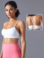 New Arrival High Quality Ladies Sports Bra Women Plain Solid Color Shockproof Women Underwear Slim Yoga Bra for Gym Active Wear