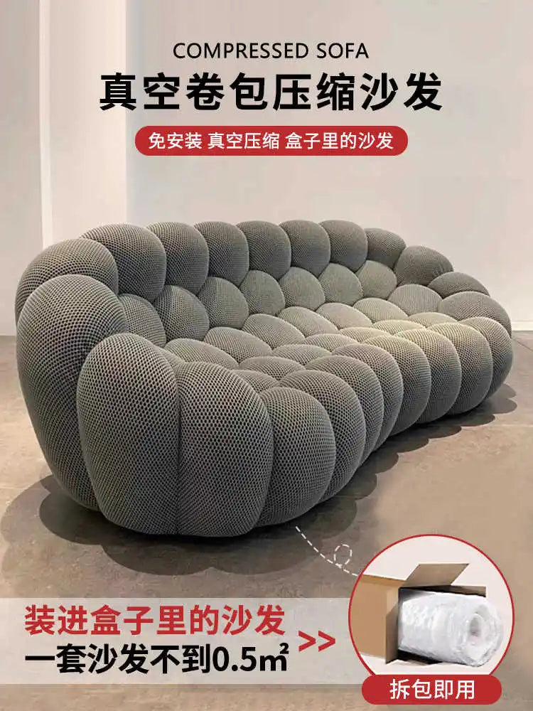 Compression Sofa, Soccer Bubble, Three Seater, Living Room, Internet Famous Designer Irregular Sofa