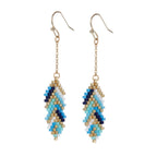 Hand Made Trendy Boho Jewelry Women Seed Beads Bracelets Necklace Earrings Leaf Miyuki Jewelry Set