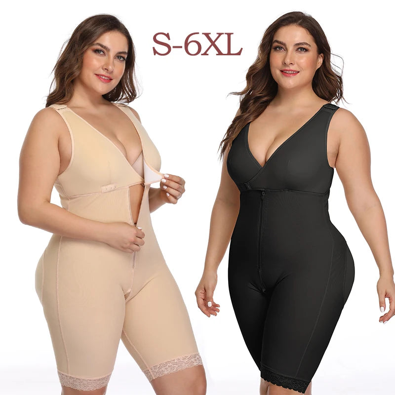 Body Shaper Women Slimming Shapewear Plus Size Full Body Shaper Waist Trainer Corset Seamless Butt Lifter faja moldeadora Binder Main image