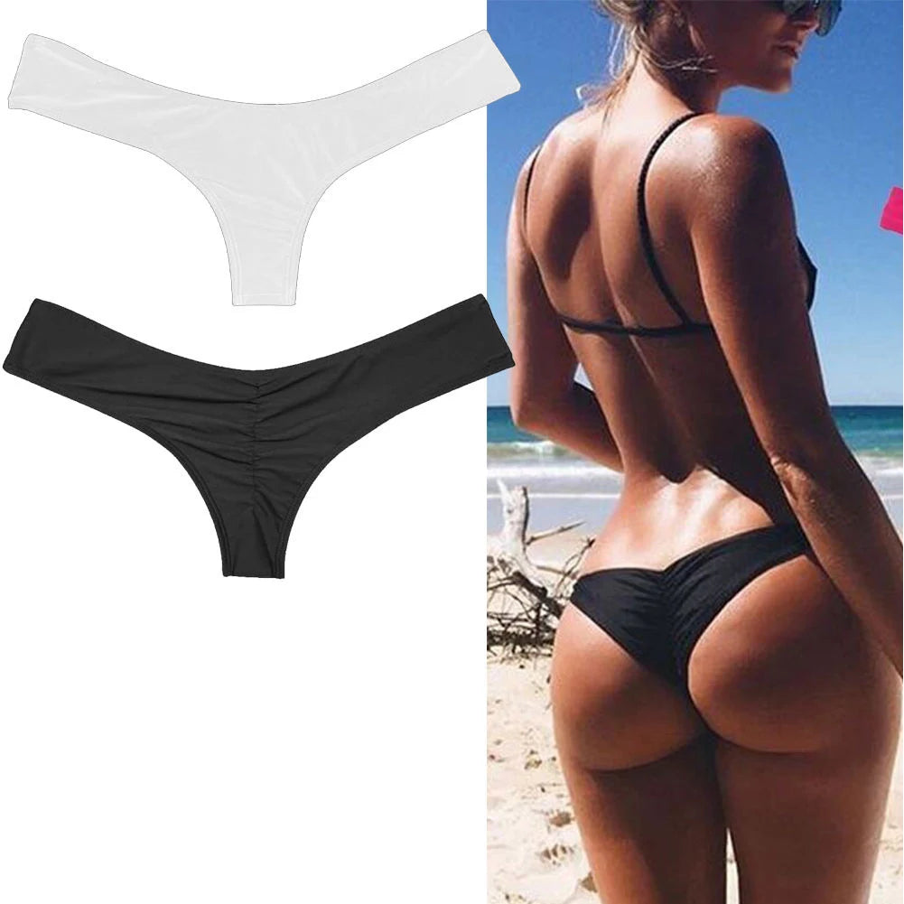 Bikinis Sexy Women Bikini Brazilian Cheeky Bottom Thong V Swimwear Swimsuit Panties Briefs 비키니 Bikini Bottom купальник ビキニ بيكين Secondary image