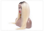 1B 613 Body Wave Human Hair Wig 13x6 Hd Lace Frontal Wig Brazilian 2 Tone Dark Root Ombre Blonde Lace Front Wigs For Black Women