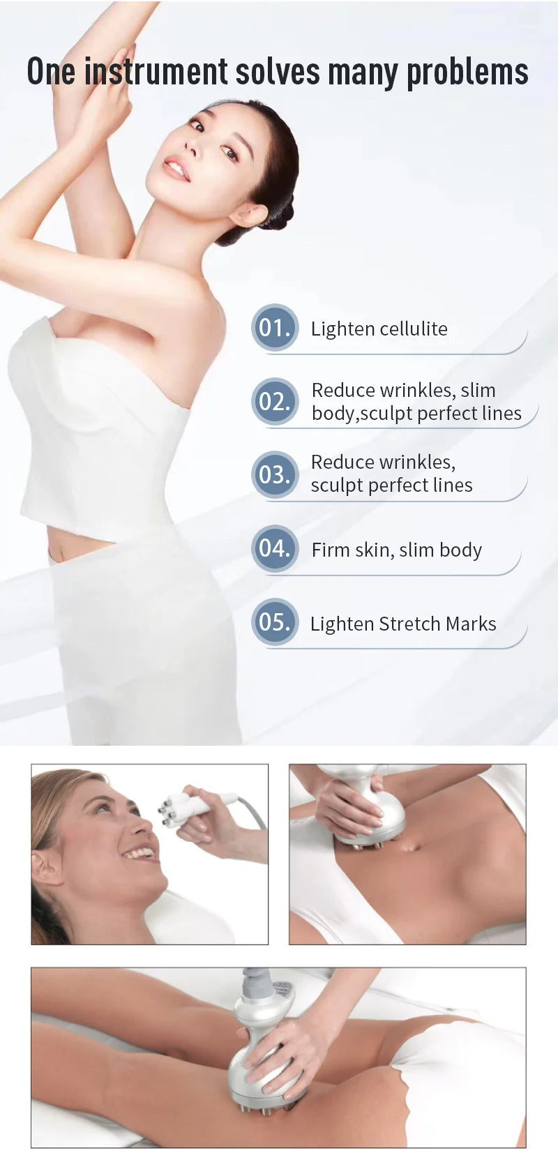 Venus Legacy Body Cellulite Treament Radio Frequency Original Cavitation Slimming Vacuum Roller Facial Firming Fat Burning
