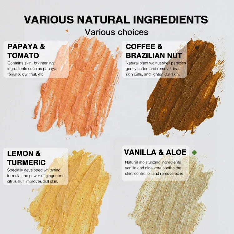Kyliefit Natural Organic Ingredients Skin Care Tomato Whitening Glowing Face Shower Exfoliating Scrub Body Scrub