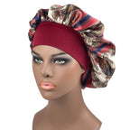 Large Size Satin Bonnet Paisley Print Bonnets for Women Beanies Women Hat Sleep Night Cap Designer Bonnets Long Braid Hat