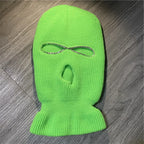 Shining Diamond Balaclava Face Mask Women Pink Sport Knitted Fleece Ski Mask for Women Three Hole Hat Shiny Rhinestone