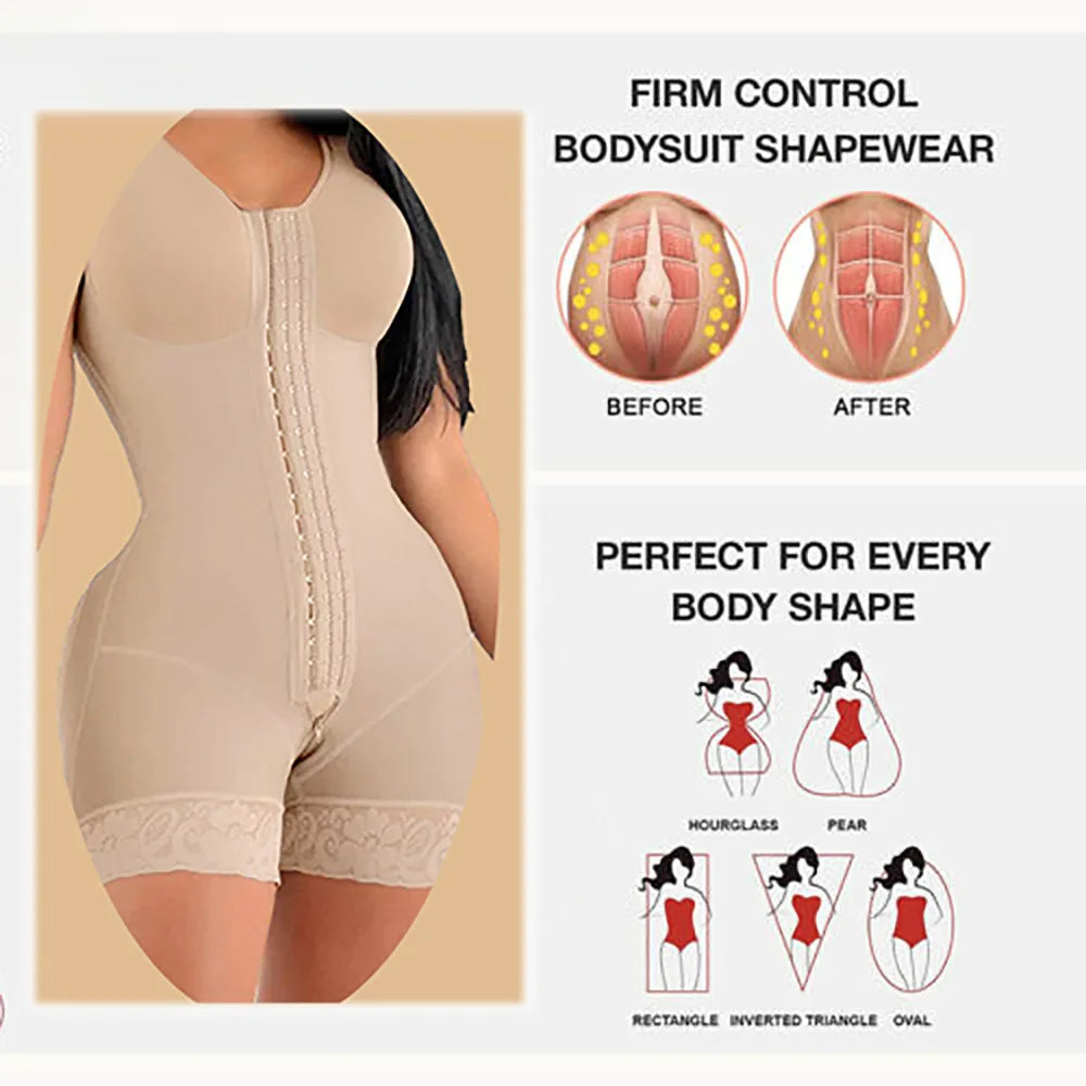 Plus Sizes Seamless Tummy Control Hip Enhancer Full Body Shaper Plus Size Butt Lifting Shapewear for Women Secondary image