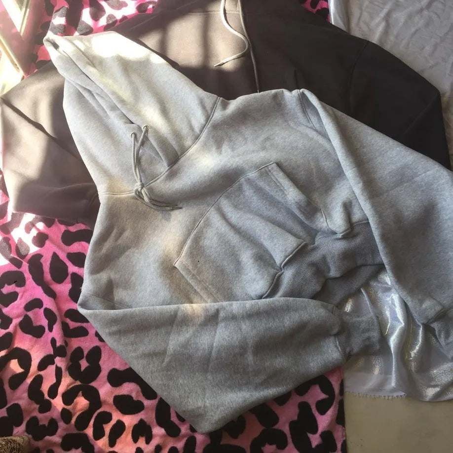 Wholesale Fleece Hoodie with Jogger Pant Sweat Suit Fall Winter 2 Piece Set Tracksuit Women Sports Outfit Two Piece Solid Casual