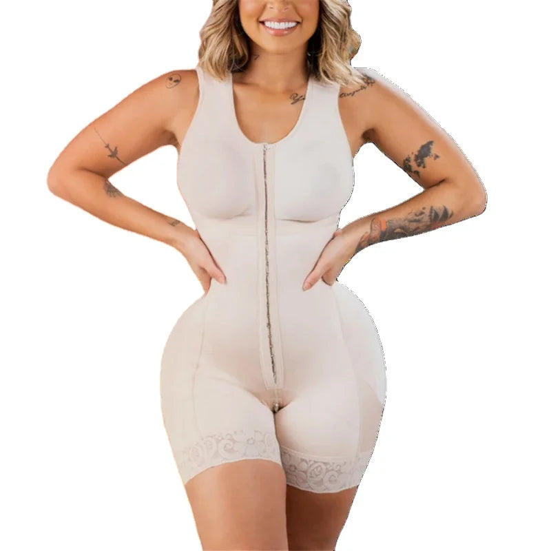 High Compression Full Body Shaper Private Label Plus Size Shapewear Slimming Underpants Open Crotch Sleeveless Shapewear Main image