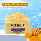 Kyliefit Hot Selling Lightening Exfoliating Face Papaya Natural Organic Scrubs Vegan Sea Salt Body Turmeric Scrub