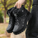 New Arrival Mens Outdoor Hiking Shoes Lightweight Breathable Durable High Top Trekking Boots Big Size