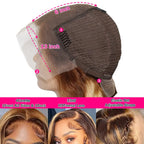 Pre Plucked P4/27 Highlight Ombre Body Wave 13x6 Human Hair Wig Honey Blonde Colored HD Lace Frontal Wigs for Black Women