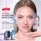 A 3D AI facial skin analyzer for hair diagnosis and professional analysis  with 8-spectrum beauty salon equipment