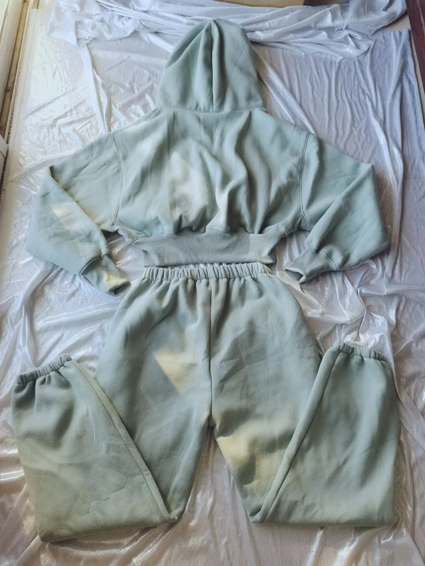 Wholesale Fleece Hoodie with Jogger Pant Sweat Suit Fall Winter 2 Piece Set Tracksuit Women Sports Outfit Two Piece Solid Casual