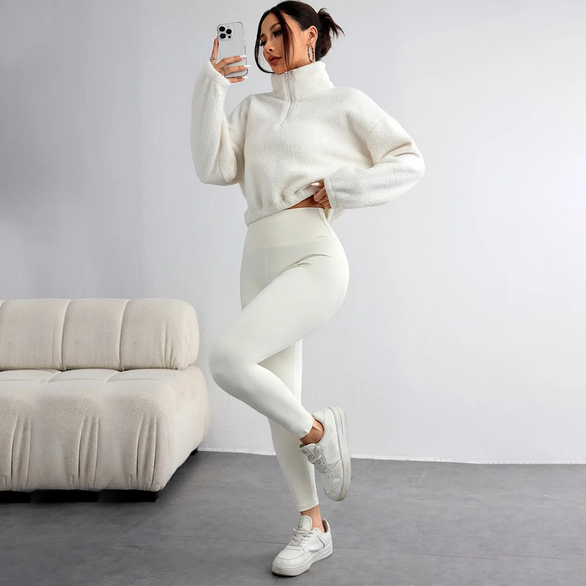3-Piece Quick Dry Activewear Set – Long Sleeve Workout Outfit Secondary image
