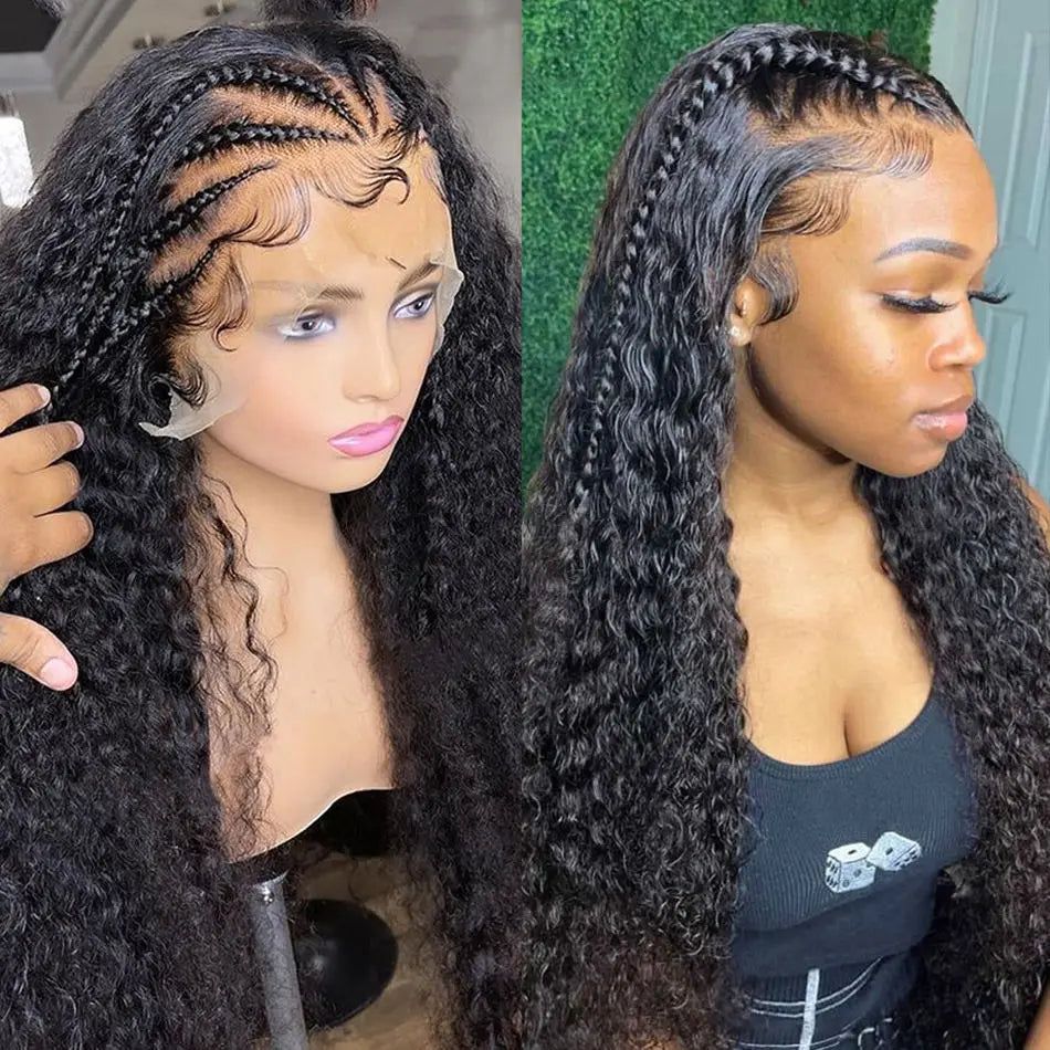 Wholesale Glueless Braid Wig Vendors,Full Lace Braided Wigs Human Hair for Women,Transparent Cornrow Braided Lace Front Wig