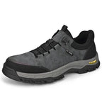 OEM Service Cow Genuine Leather Waterproof Anti Slip Hiking Work Shoes for Men