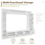 Modern Home Living Room Solid Wood Stand TV Cabinets Wooden Wall TV Cabinet Furniture Convertible Extendable Foldable Features