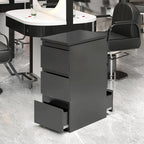 Modern Simple Luxury Gold Silver Black Salon Beauty Barber Trolley With Drawers Salon Trolley Hairdressing Stool Salon Furniture