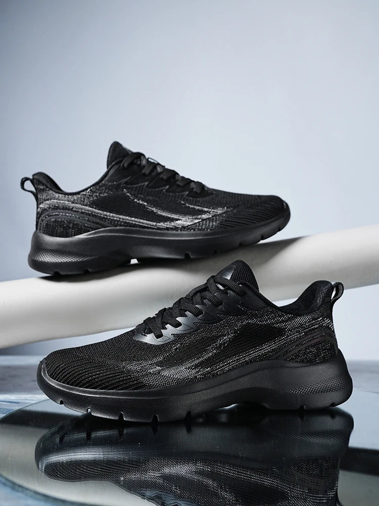 2026 New Fly Knit Material Upper Breathable and Lightweight Large Size Men's  Fly Knit Casual Sports Shoes