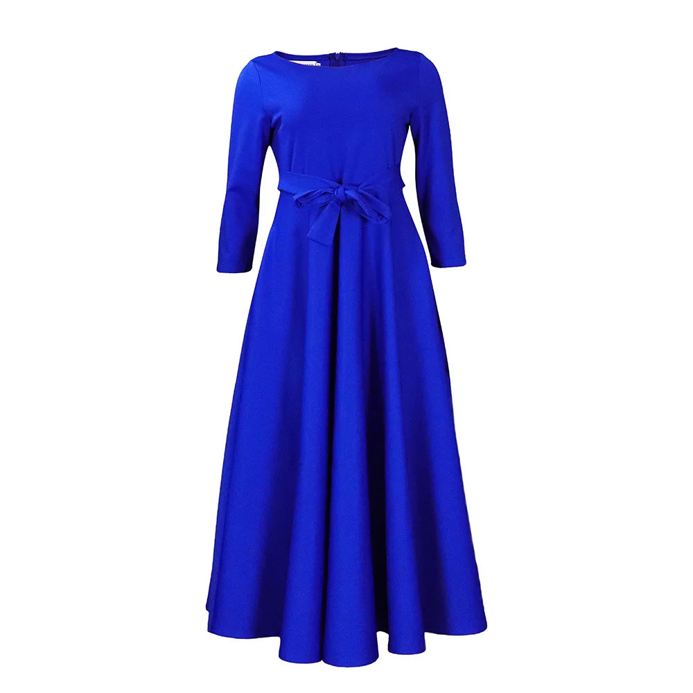 D3171 2026 Spring Summer New Fashion Cross-Border Women's A-Line Casual Dress Temperament Lace African Plus Size for Foreign Secondary image