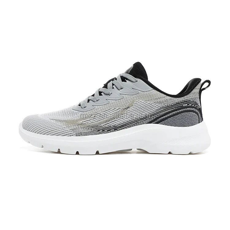 2026 New Fly Knit Material Upper Breathable and Lightweight Large Size Men's  Fly Knit Casual Sports Shoes