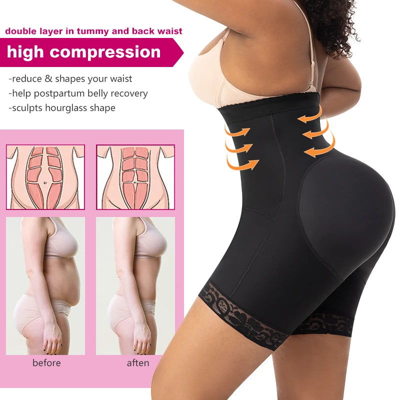 High Waist Breathable Shapewear Legging Bum Enhancing Knickers Waist Trainer Shaper Panties for Women Secondary image