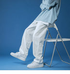 Straight Jeans men white Loose unisex Denim Trousers Trend Neutral Jeans Men baggy Casual Solid  Man Women Pants Hip Hop jeans