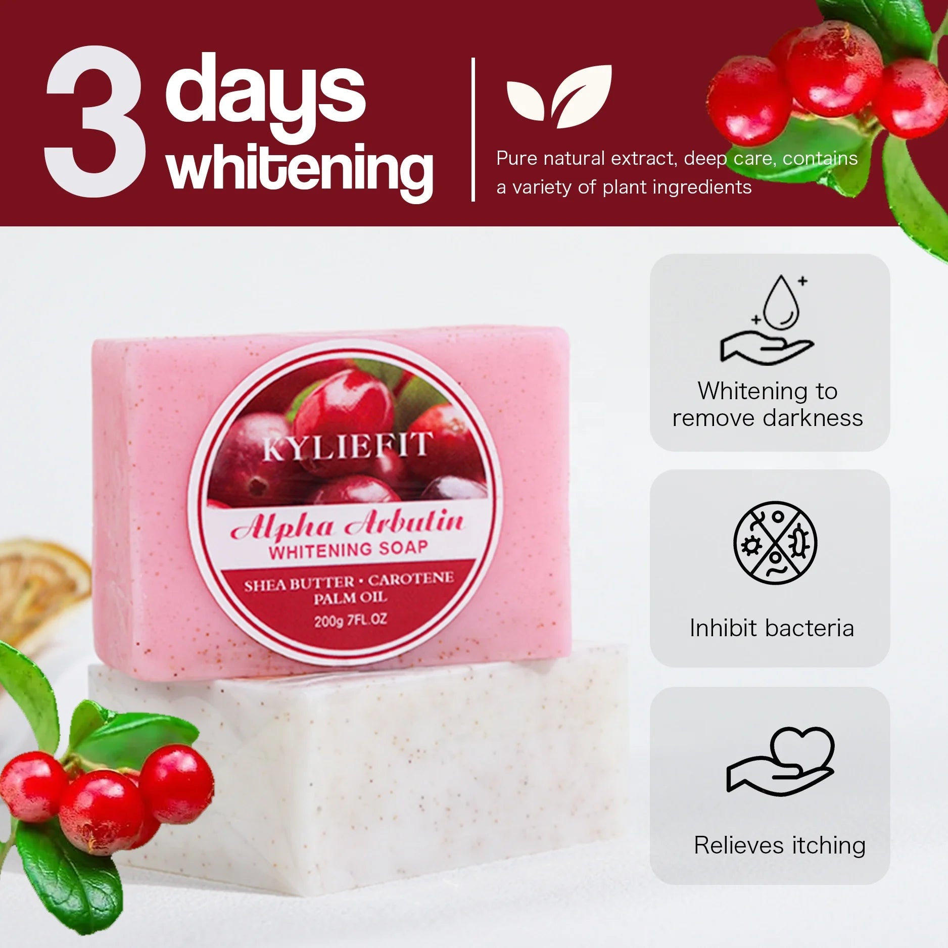 Ailke New Fashion PP Soap Peach Pink Removal Handmade Private Parts Peach Pink Whitening Handmade Soap