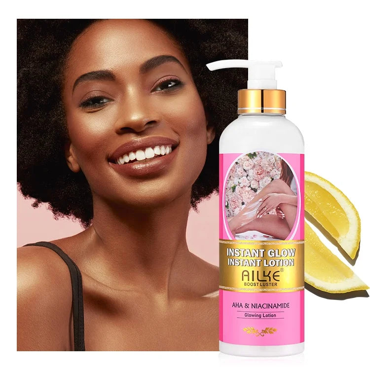Customized Pink Diamond Floral Fragrance Whitening Body Lotion With Aha Flower Extract Main image