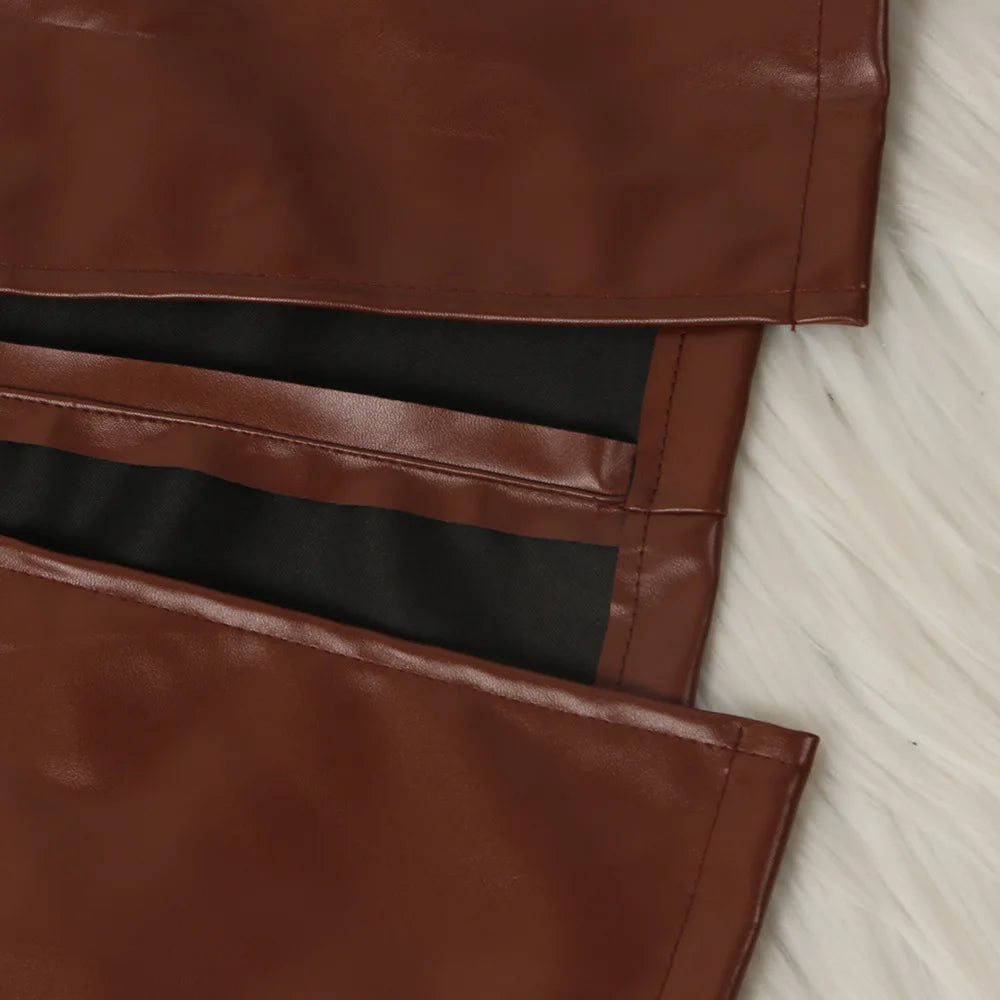 faux leather dress women dresses for women 2026 birthday outfits female dresses casual PU winter clothes