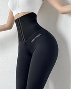 Corset Fitness Leggings Women's Gym Training Jogging Sports Yoga Pants High Waist Elastic Sportswear Tummy Control Sexy Trousers