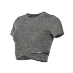 Women's Fitness T-shirts 2026 Clothing Gym Shirt Female Seamless Yoga Top Sportswear Crop Tops Sports Wear For Women T-shirt