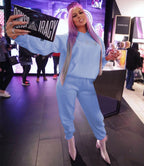 Diamonds Tracksuit 2 Piece Set Women Oversize Hoodies Sweatshirt Sweatpants Joggers Sport Pant Suits Femme Outfits Sweatsuits