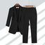 2025& 2026 Women's New V-neck Big Collar Solid Color One Button Professional Set Casual Nine Sleeve Suit Set Women's Wear