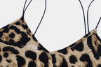 leopard print sleeveless V-neck sexy Hipster Fashion midi dress spring women fashion streetwear Christmas party outfits