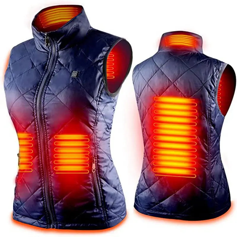Women Heating Vest Autumn and Winter Cotton Vest USB Infrared Electric Heating suit Women Flexible Thermal Winter Warm Jacket Main image