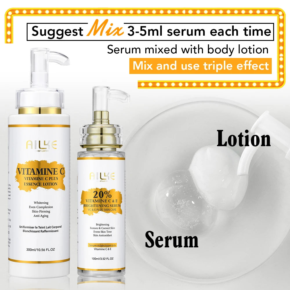 Ailke Best Skin Care Private Label Rose Enchanteur Shea Butter Raw Bulk Vitamine C Anti Aging Whitening Body Lotion for Dubai