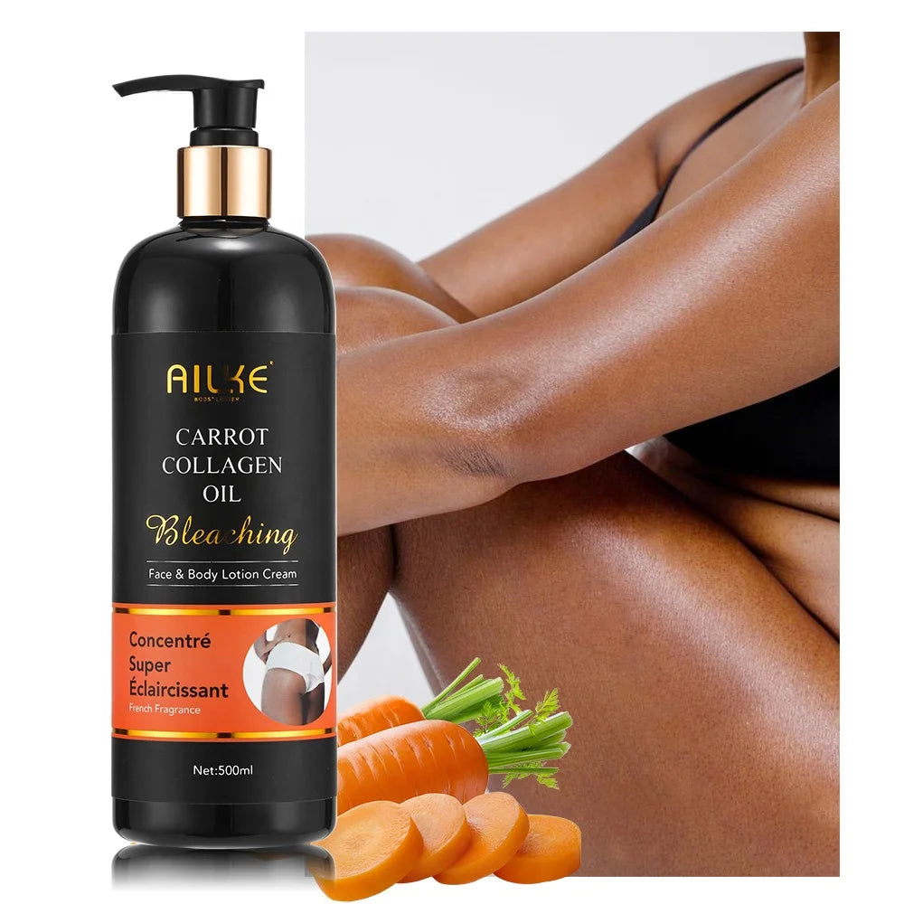 Private Label Natural Collagen Vitamin E Face Cream Whitening Body Lotion for Black Skin