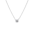Sterling Silver 4 Prong Round 7mm 1.2 CT Moissanite Necklace W/ Certification