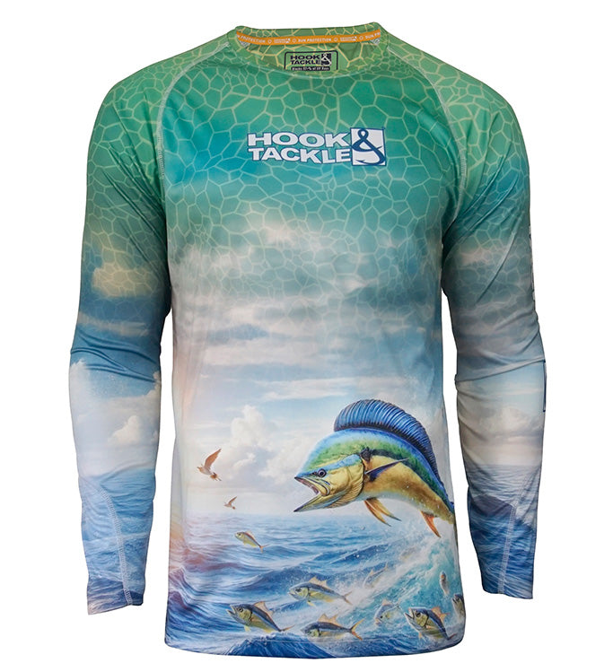 Men's Bull Dolphin L/S UV Fishing Shirt Main image