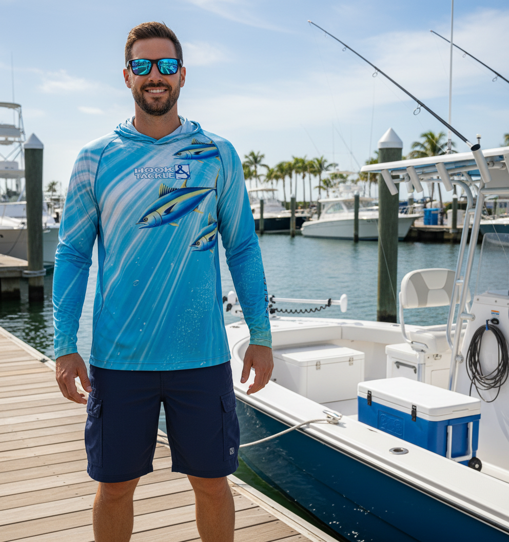 Men's Tuna Abyss UV Fishing Hoodie Gaiter Secondary image