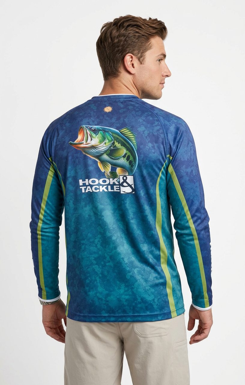 Men's Bass Camo L/S UV Fishing Shirt Secondary image