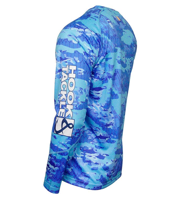 Men's Fractal Camo L/S UV Fishing Shirt Secondary image